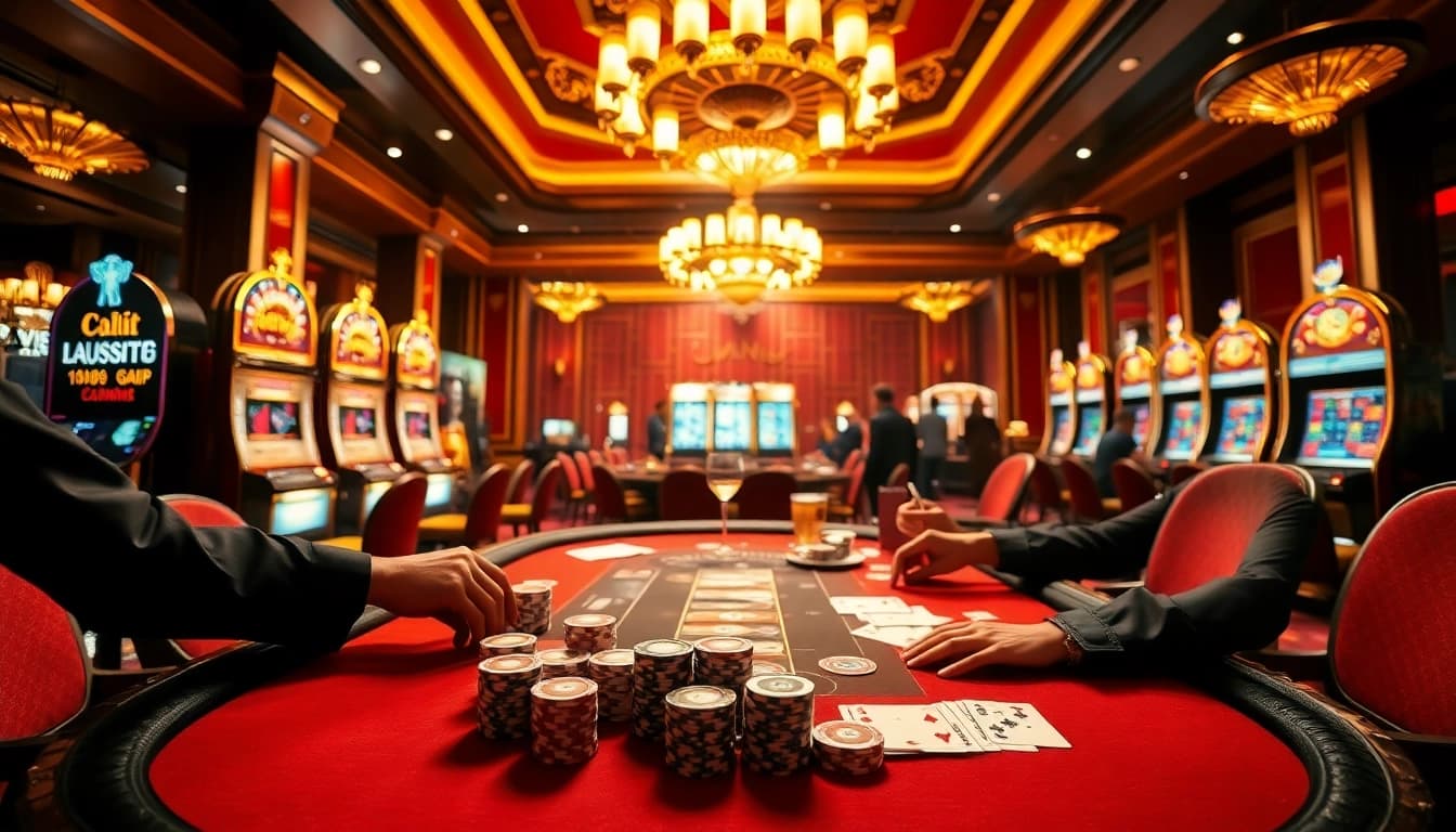 Play poker while learning about Anal fissure treatment options in a luxurious casino setting.