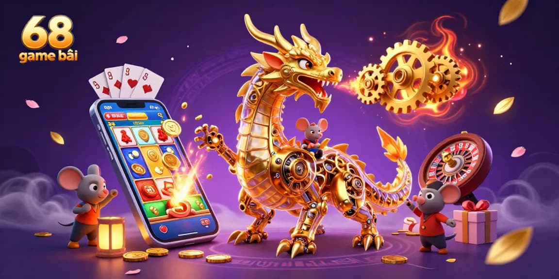 Experience the excitement of 68 game bài with captivating visuals of games and bonuses.