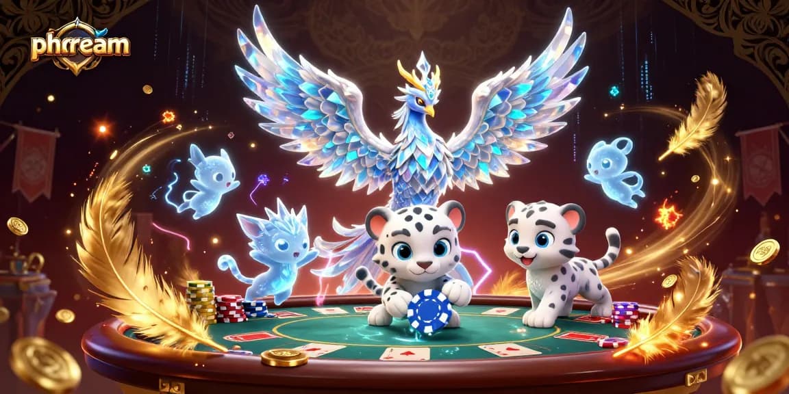 Experience thrilling poker action with phdream's captivating ice phoenix characters and dynamic elements!