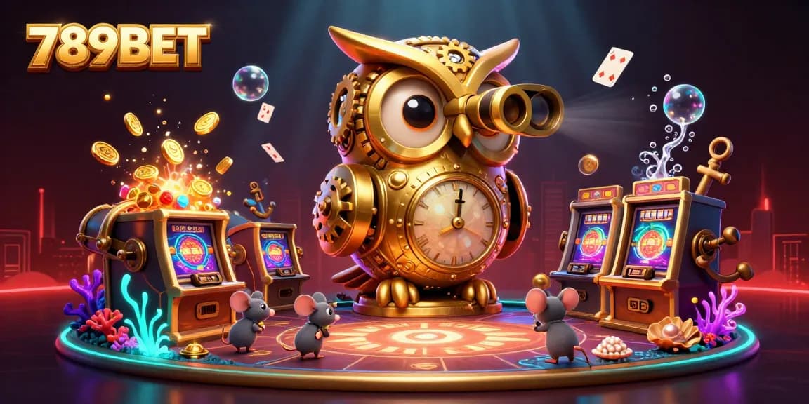 Explore the thrilling world of 789BET in this vibrant digital casino illustration featuring dynamic characters.