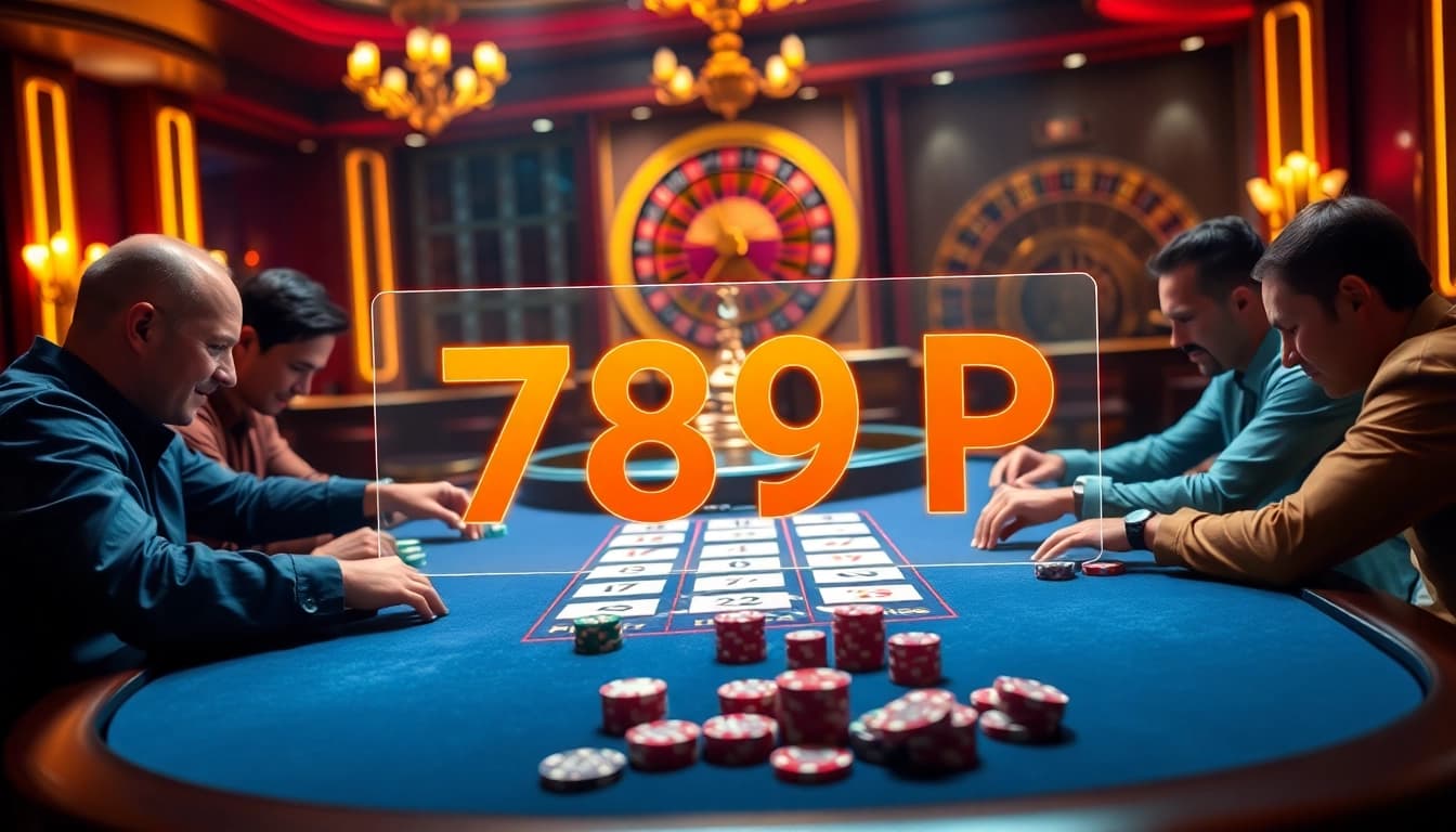 Exciting casino atmosphere featuring a poker table and roulette wheel at 789 P.
