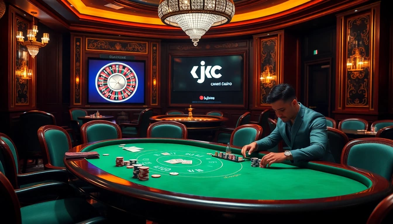 Experience the excitement of gambling at the kjc website with high-stakes poker and roulette.