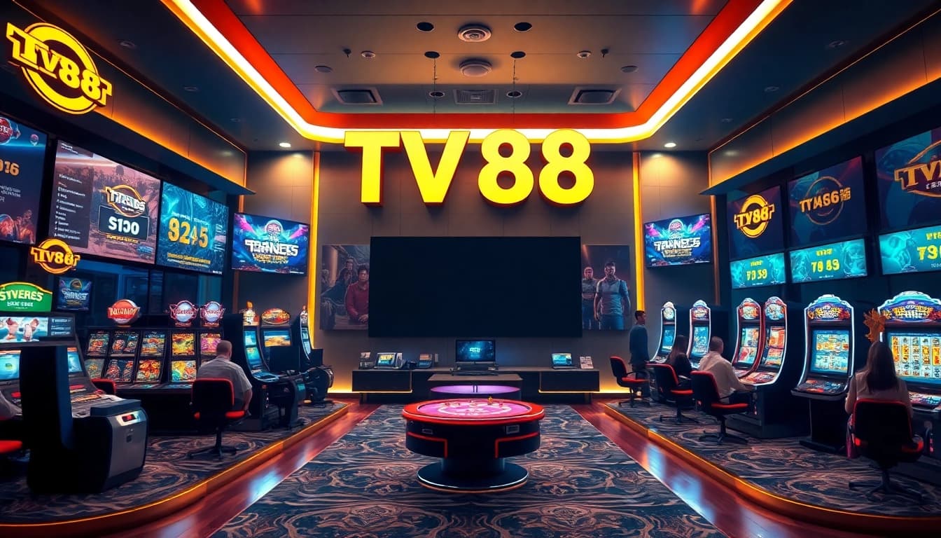 TV88 online betting platform showcasing diverse games in a secure, vibrant environment