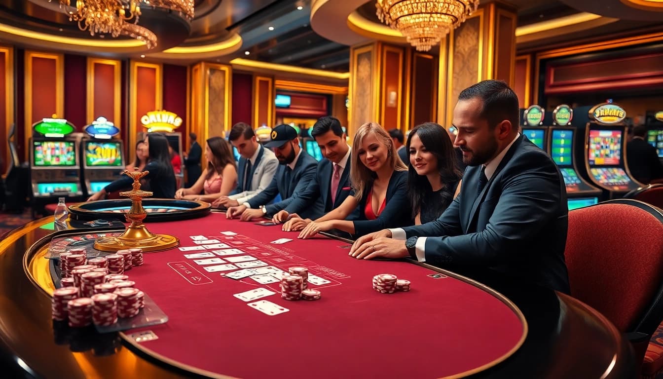 players engaging in high-stakes poker at topclub casino, showcasing strategy and excitement