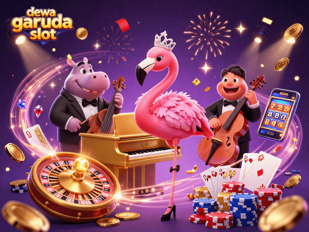 Menghadirkan pengalaman bermain di dewa garuda slot dengan elemen visual kasino, karakter 3D, dan efek magis.