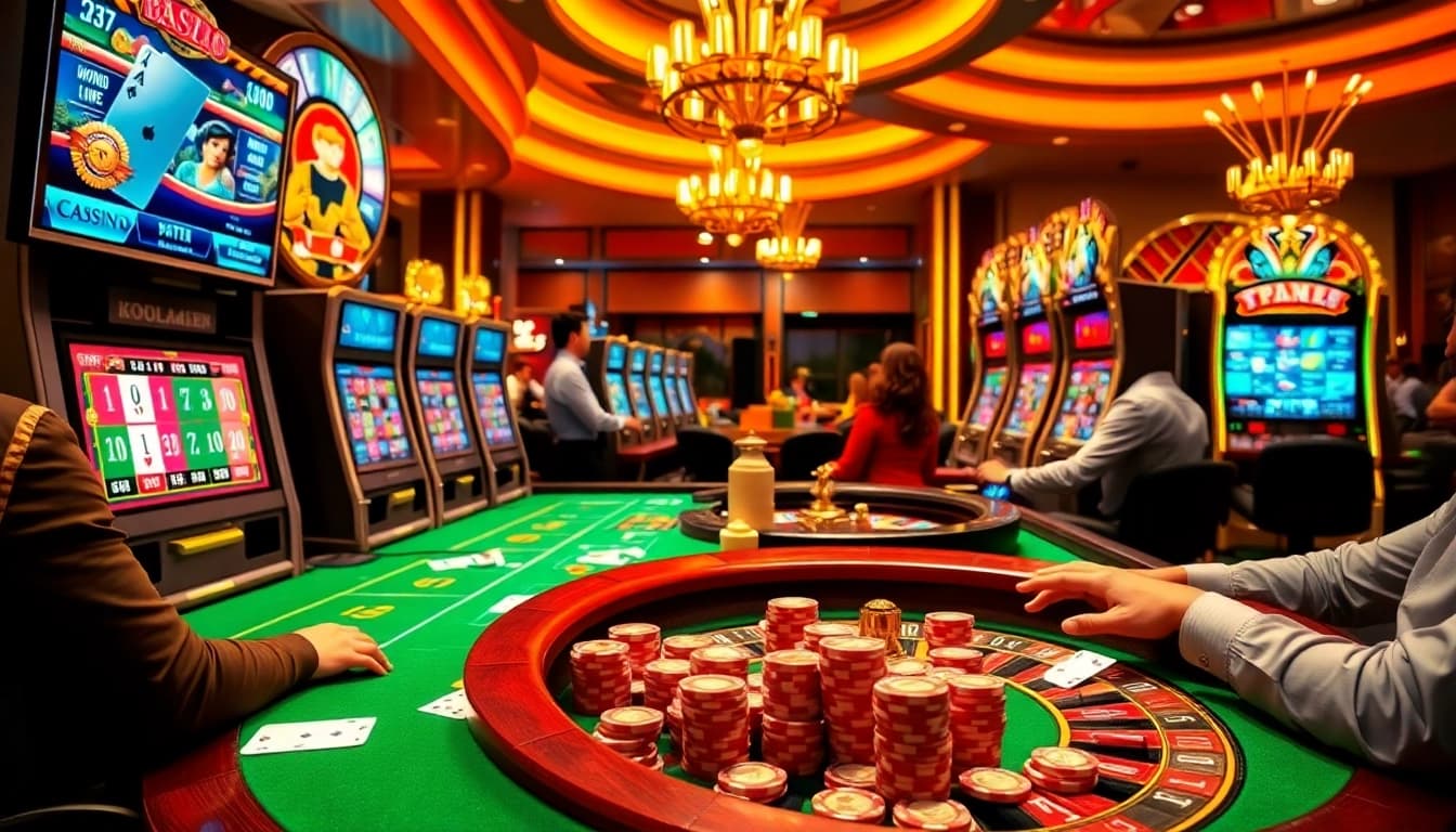 Ressentez l'excitation des casinos en ligne avec des jeux de hasard vibrants et un gameplay captivant.