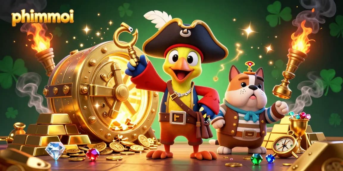 Engage with phimmoi by spinning slots among treasure-hunting pirates in this vibrant casino scene.