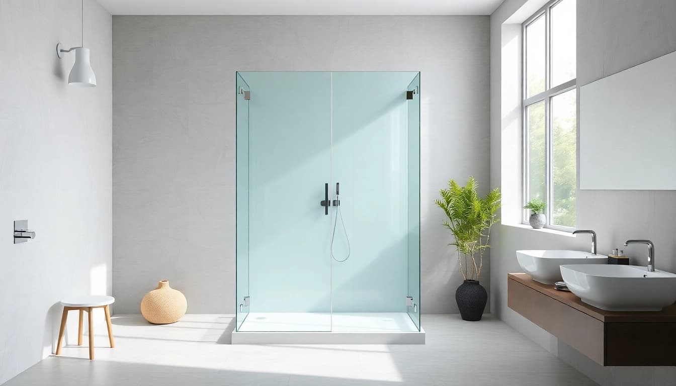 Installer une paroi de douche 150x200 avec design moderne et fonctionnel.