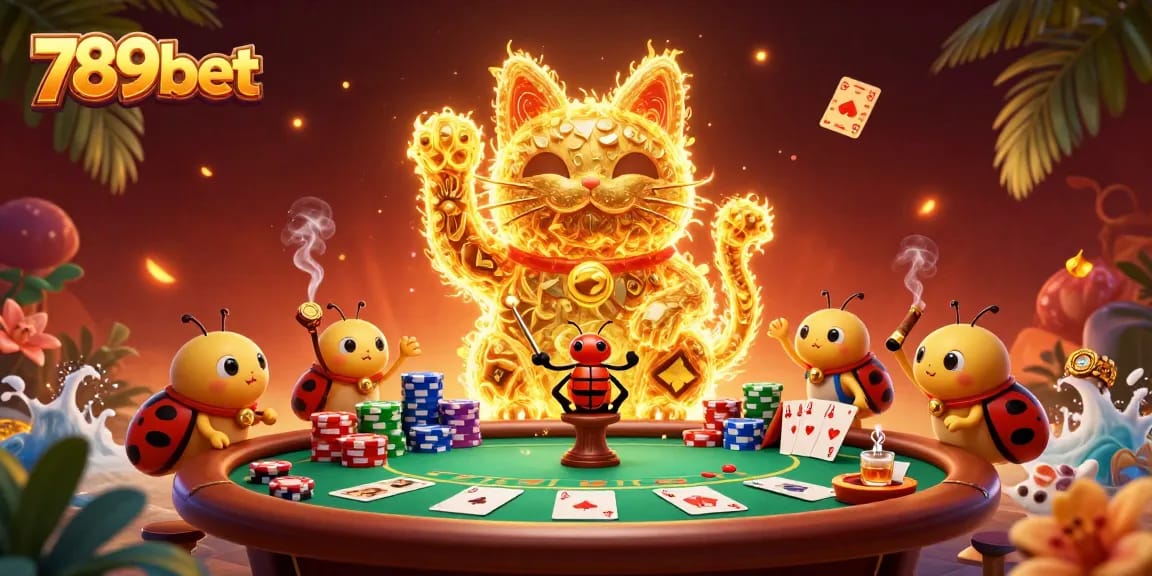 789bet tạo trải nghiệm cá cược với cát vàng và những chú đom đóm trong không gian sòng bài đầy màu sắc.