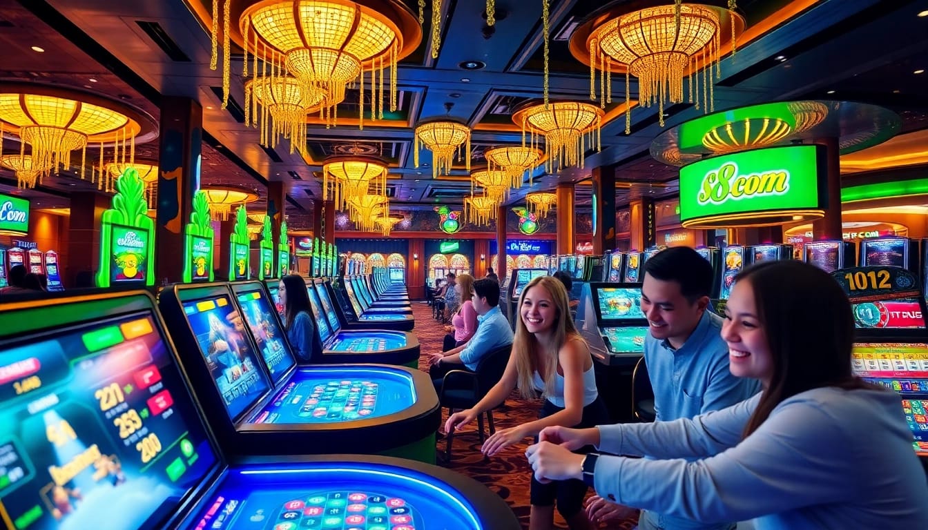Experience the excitement of s8.com with players enjoying dynamic casino games.