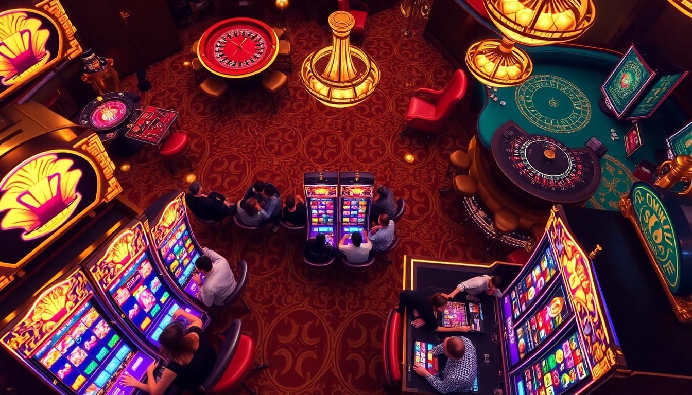Meraih kemenangan di mesin slot Olympus dalam lingkungan kasino mewah dengan suasana yang mendebarkan.