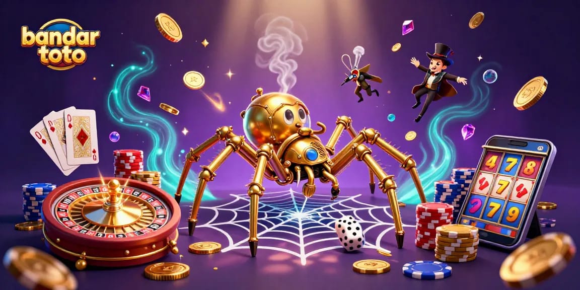 Experience thrilling gaming at bandar toto with rich visuals of casino games and excitement.