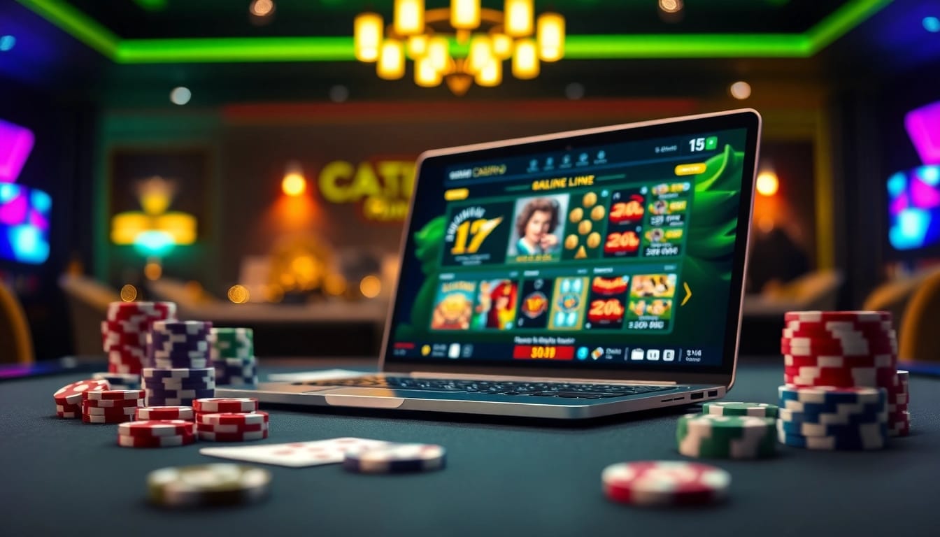 Ressentez l'excitation du casino en ligne avec des jeux en ligne captivants et des éléments de jeu vibrants.