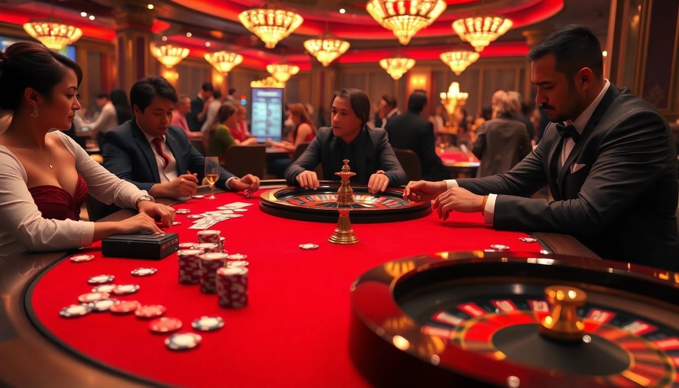 Engage in high-stakes excitement at Cổng game B52 with thrilling poker gameplay and elegant casino elements.