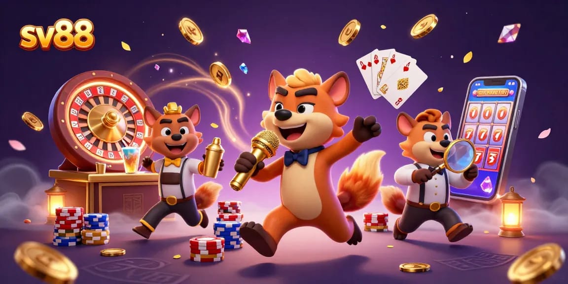 Experience the excitement of sv88 with hyenas enjoying a vibrant casino club atmosphere.