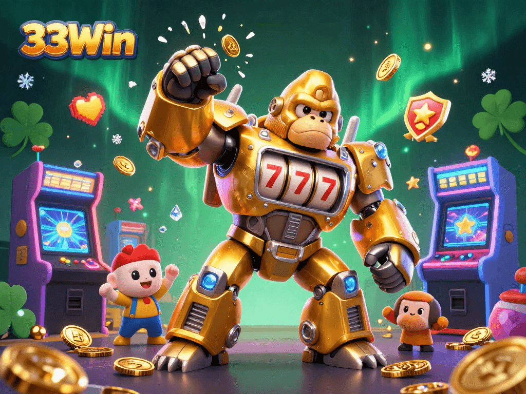 Engage in thrilling slot machine games at 33Win with dynamic 3D illustrations