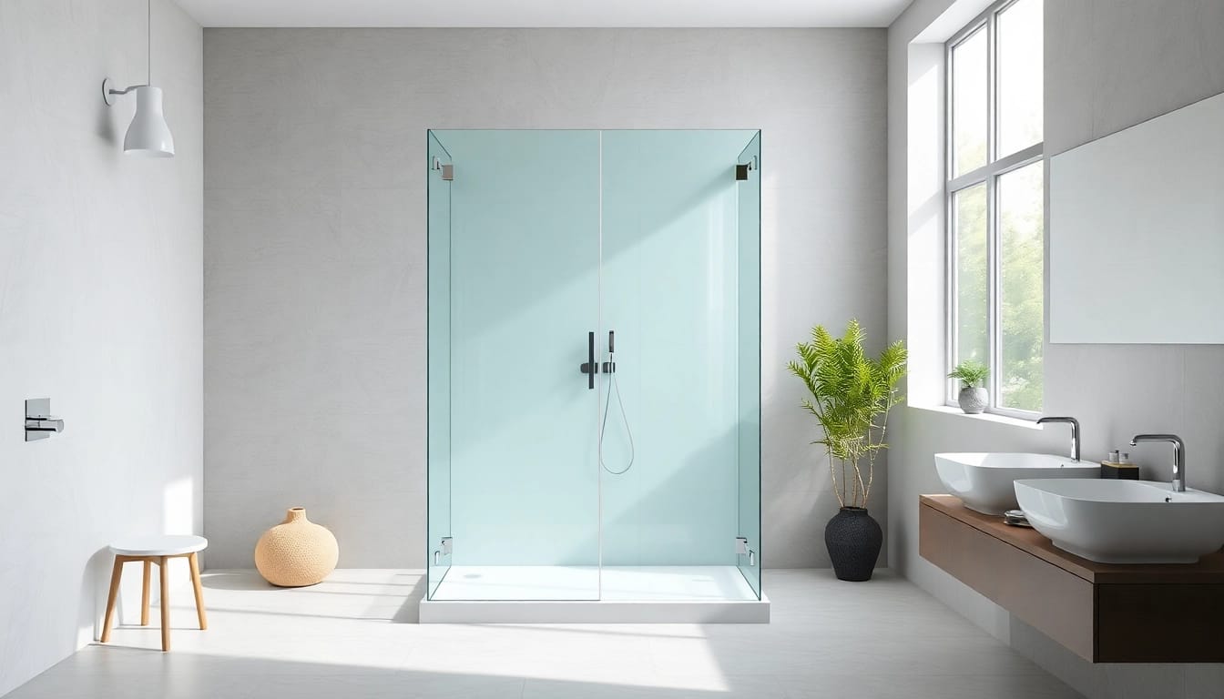 Installer une paroi de douche 150x200 avec design moderne et fonctionnel.