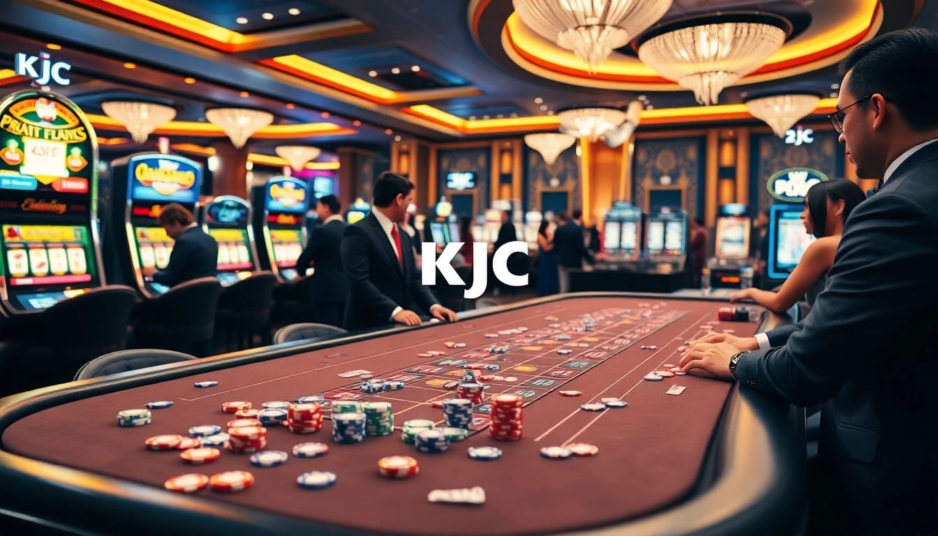 Experience the excitement of KJC at a luxury casino with engaging games and vibrant atmosphere.
