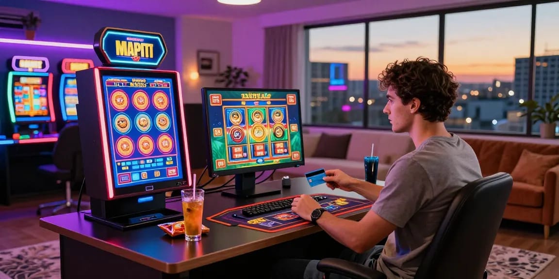Exciting player experience at credit card casinos at gdsap.org.uk showcasing vibrant gaming environment and modern home atmosphere.