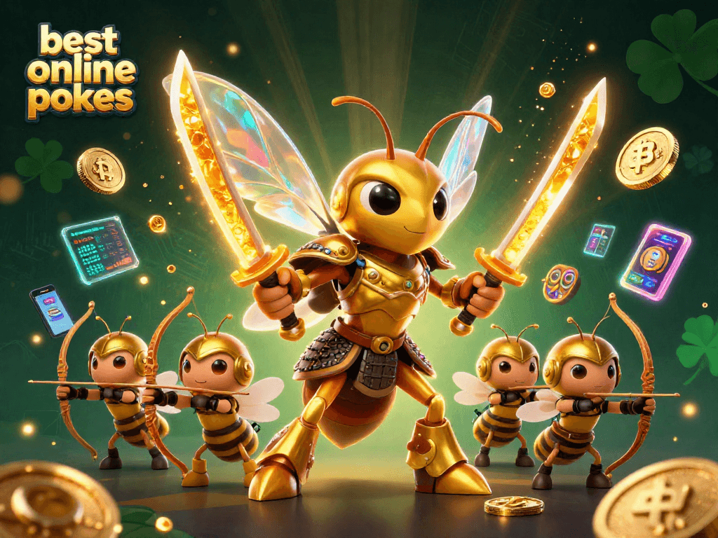 Spin slots and win big with the best online pokies showcased in a vibrant 3D scene.