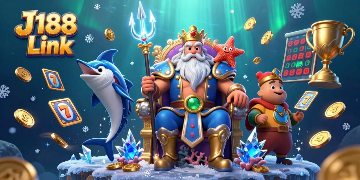 Engage with thrilling games at J188 Link, featuring vibrant slot elements and 3D characters.