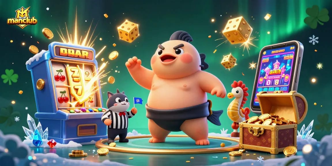 Experience thrilling wins at manclub's vibrant casino, featuring dynamic games and a festive atmosphere.