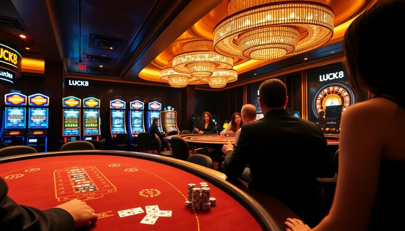 Experience the excitement of gambling at LUCK8 Casino with vibrant tables and engaging gameplay.