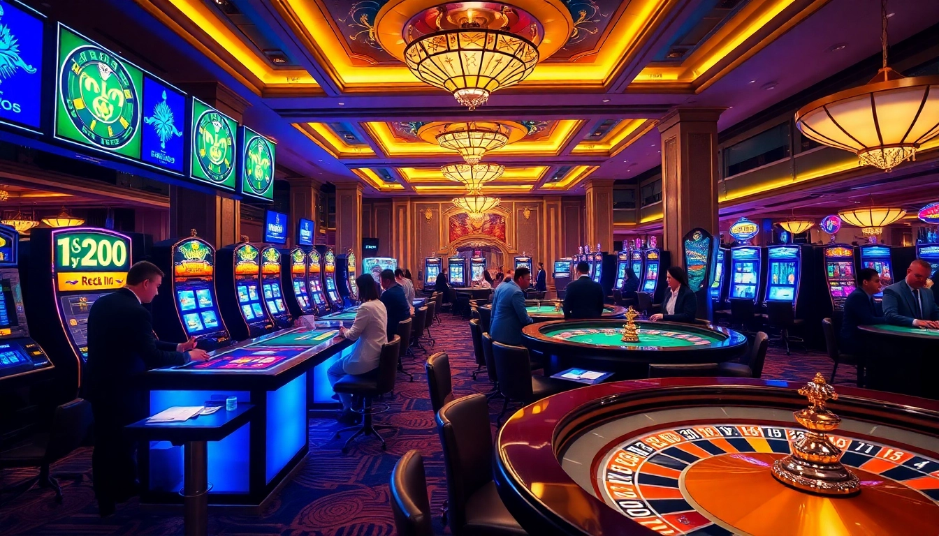 Experience the excitement of gambling at http://xxgg.br.com with luxurious casino game tables and vibrant slot machines.