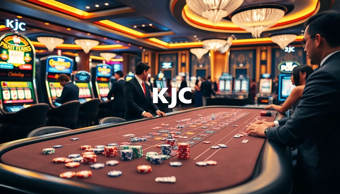Experience the excitement of KJC at a luxury casino with engaging games and vibrant atmosphere.