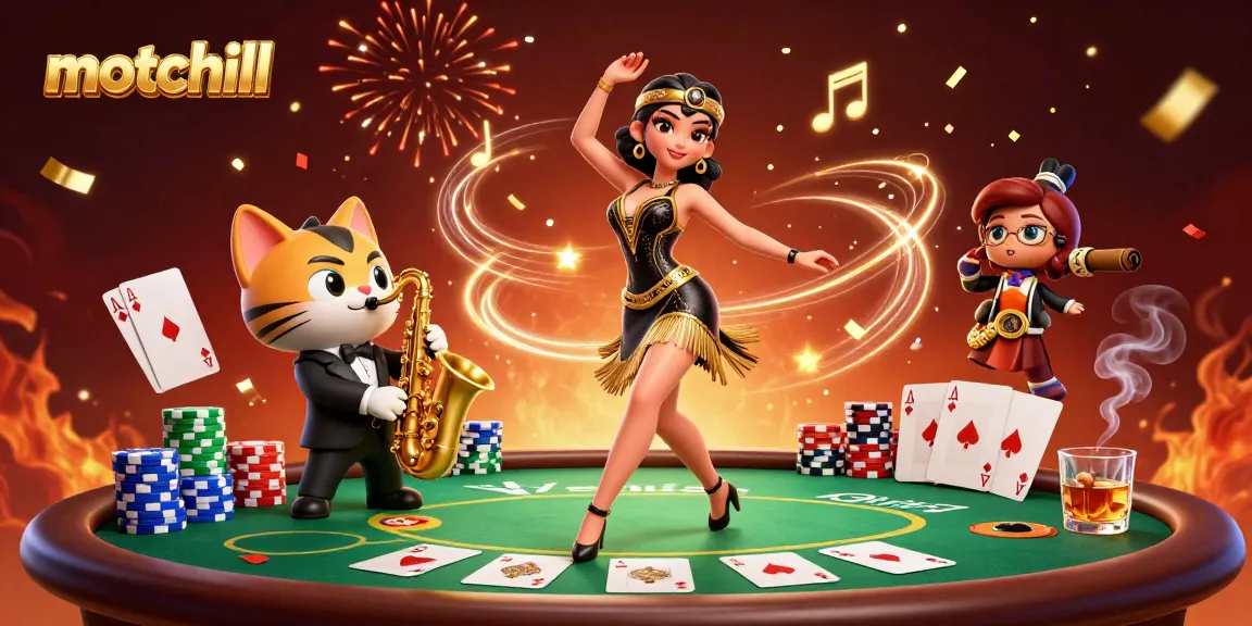 Experience premier gaming action with motchill's vibrant online casino illustrations.