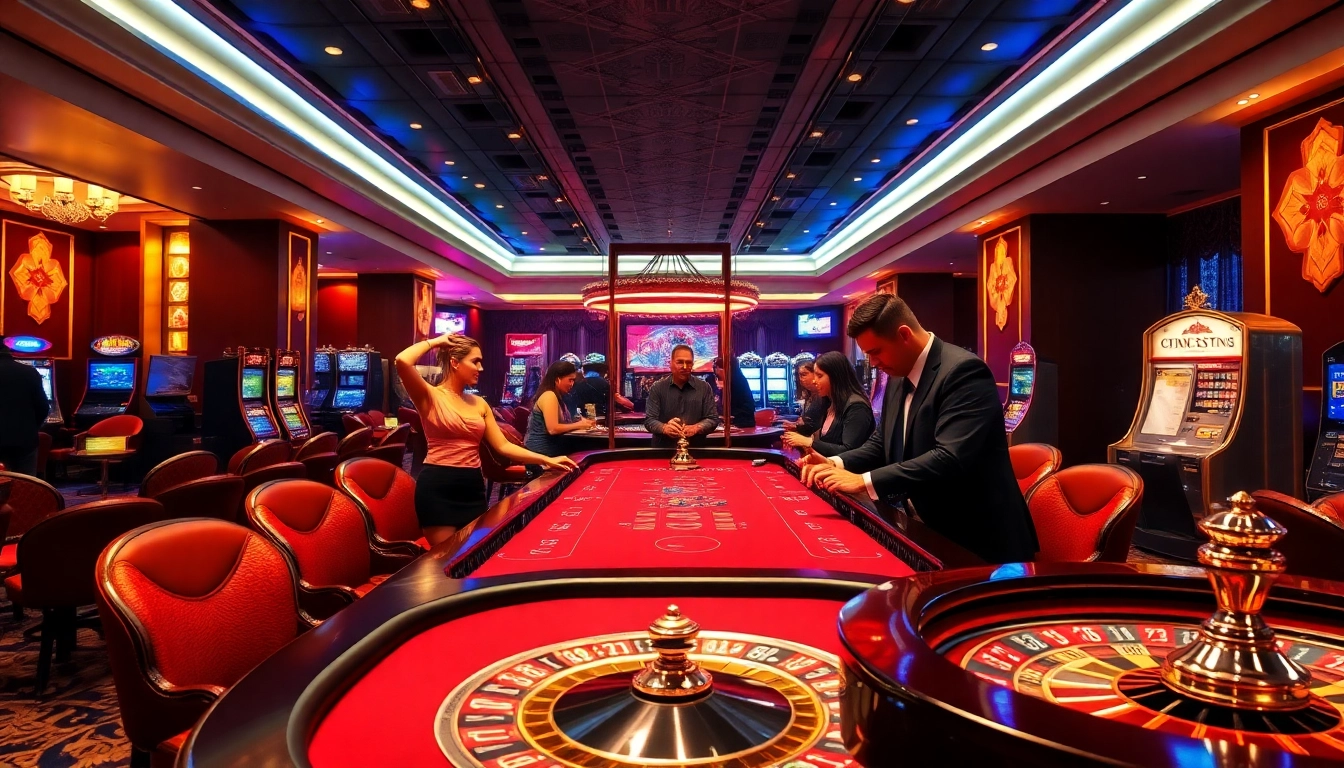 Experience the excitement of luxury gaming at OKFUN's vibrant casino tables filled with thrill.