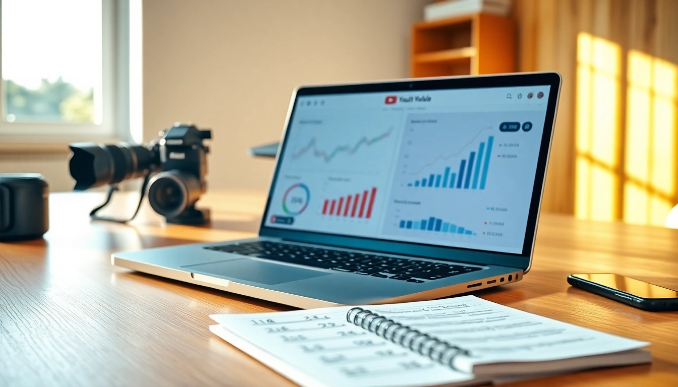 Analyze insights and strategies for youtube smm panel services in a modern workspace.