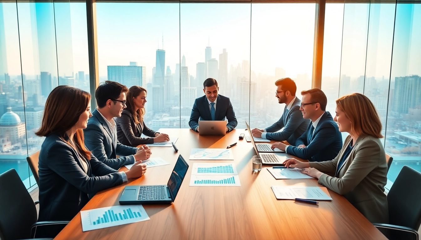 Engaged team collaborating on Contract Management strategies at a modern office.