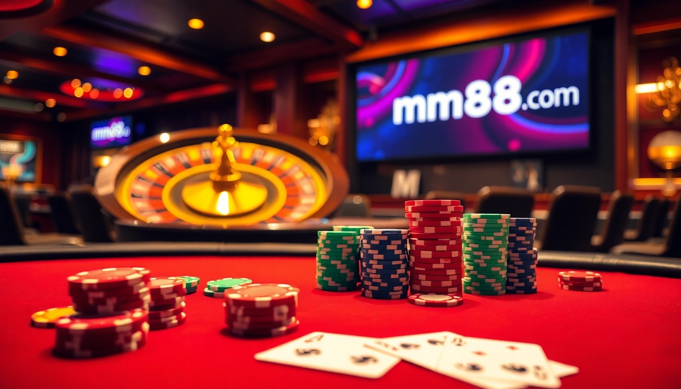Engage in thrilling gameplay at mm88.br.com with vibrant poker tables and exciting betting action.