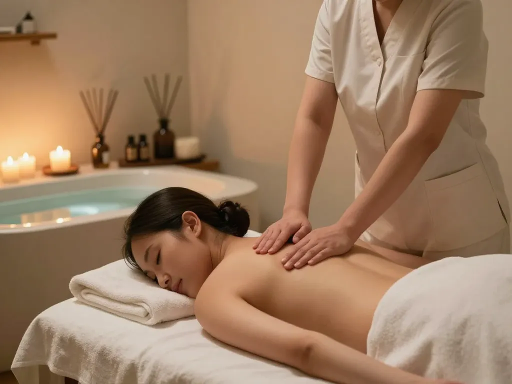 Inviting 천안스웨디시 massage therapy session showcasing a peaceful spa environment with a skilled therapist.