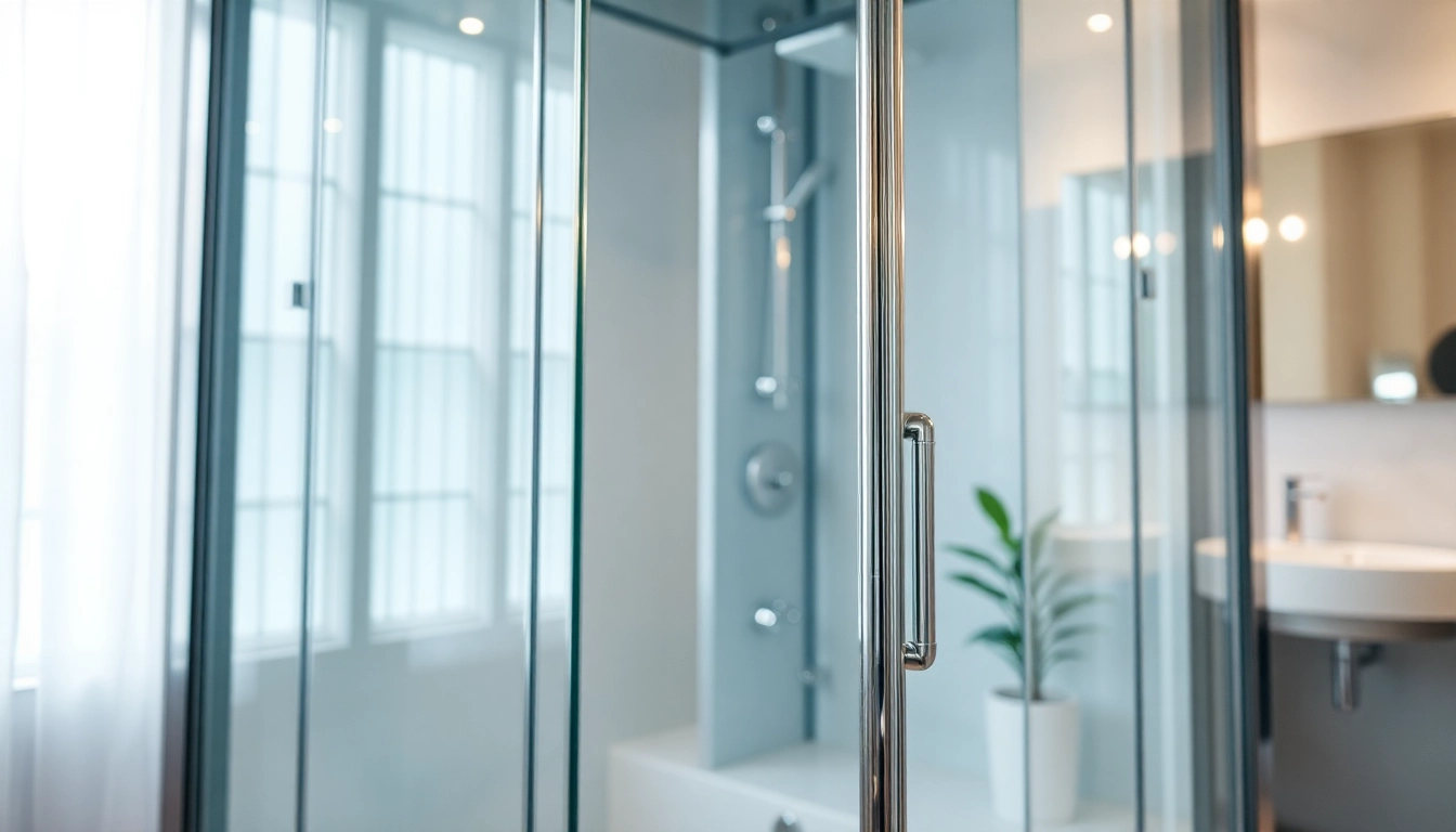 Erleben Sie sonni Duschkabine in modernem Badezimmerdesign mit eleganter Glasfront.