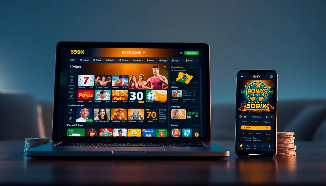 Engaging online betting experience on 559X platform featuring popular games and bonuses.
