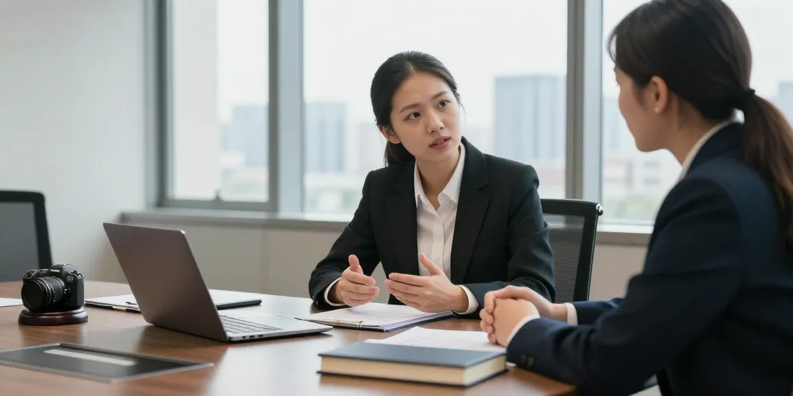 개인회생 상담을 받고 있는 고객과 변호사 모습