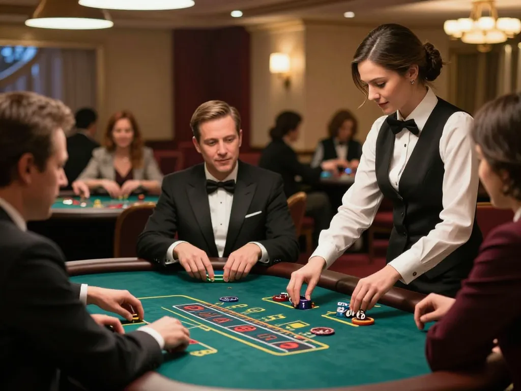 Experience the excitement of mm88 with players actively engaging at a luxurious live dealer blackjack table