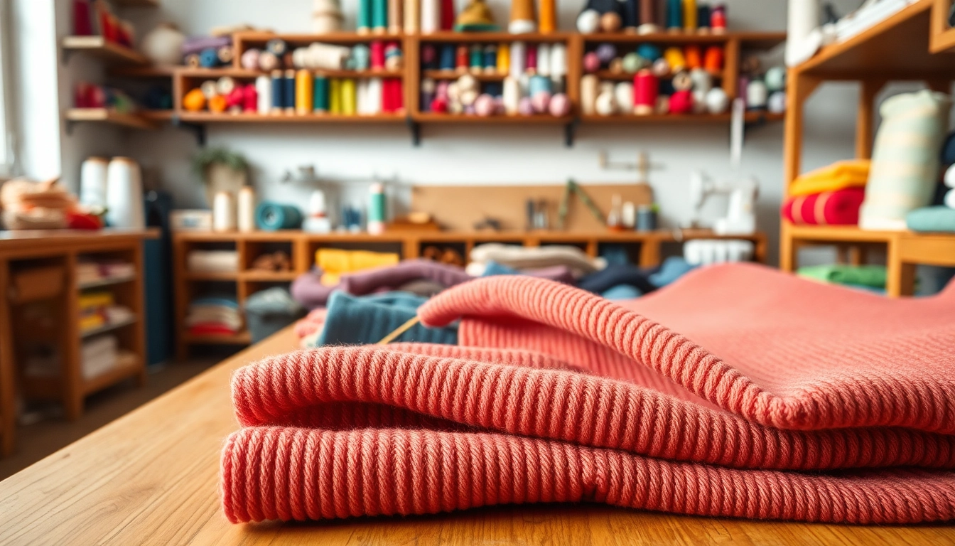 Verken ribcord stoffen met rijke kleuren en texturen in een creatieve werkruimte.