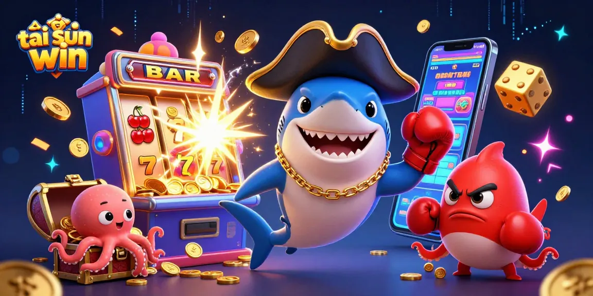 Experience thrilling games with tải sun win, vibrant 3D casino adventure featuring cartoon characters.
