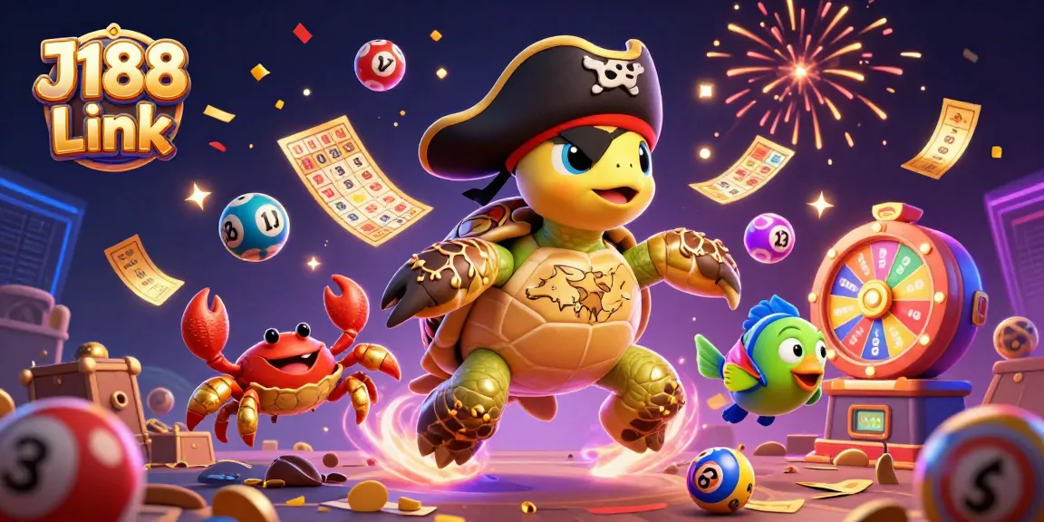Experience thrilling wins with J188 Link, featuring a vibrant pirate-themed casino adventure.