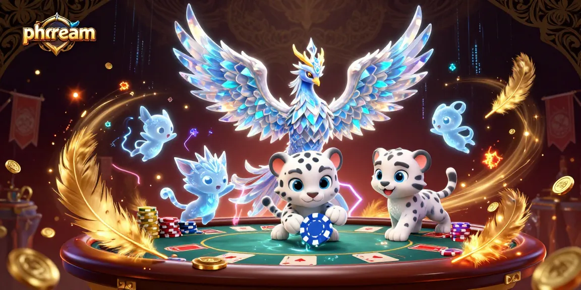 Experience thrilling poker action with phdream's captivating ice phoenix characters and dynamic elements!