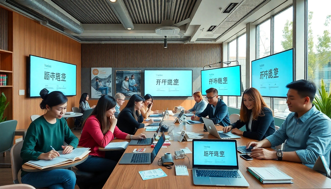 Engaged learners utilizing Youdao technology in a modern educational setting