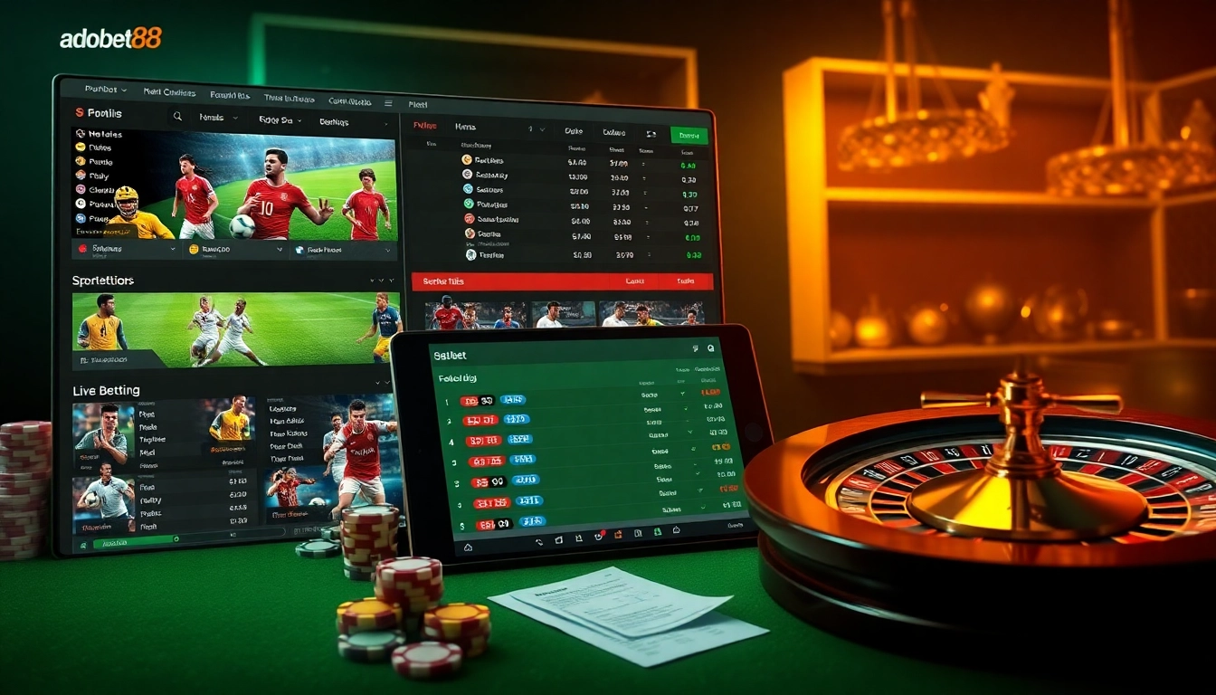 Experience thrilling betting options at adobet88 sportbook with interactive features and vibrant graphics.