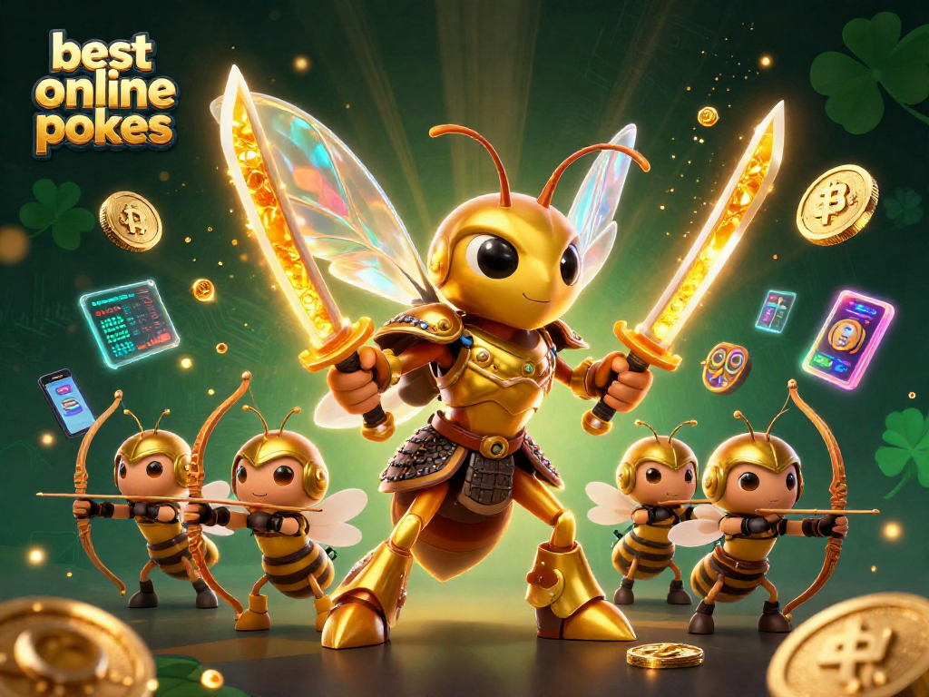 Spin slots and win big with the best online pokies showcased in a vibrant 3D scene.
