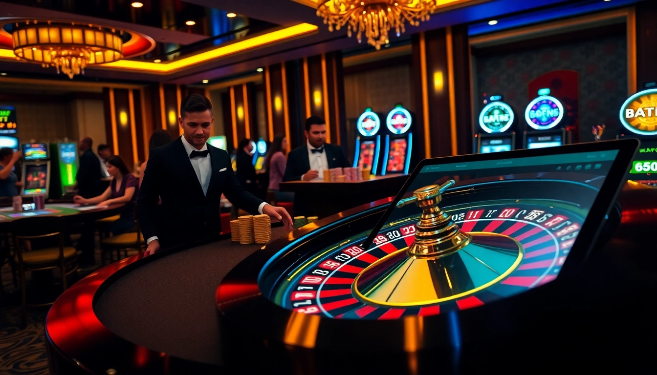 Experience AF88's thrilling casino action with a luxurious roulette wheel surrounded by vibrant gameplay elements.