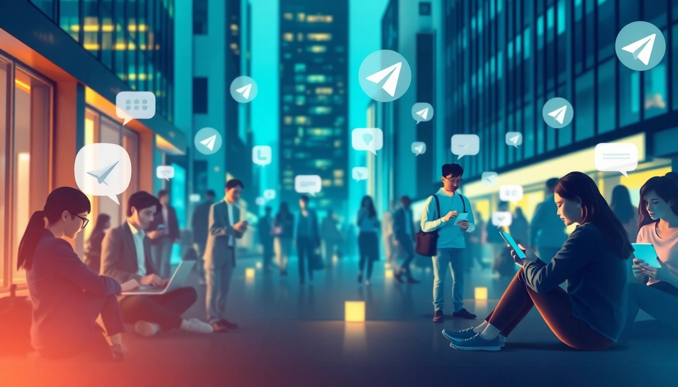 Download 电报下载 on various devices, illustrating seamless communication and security features.
