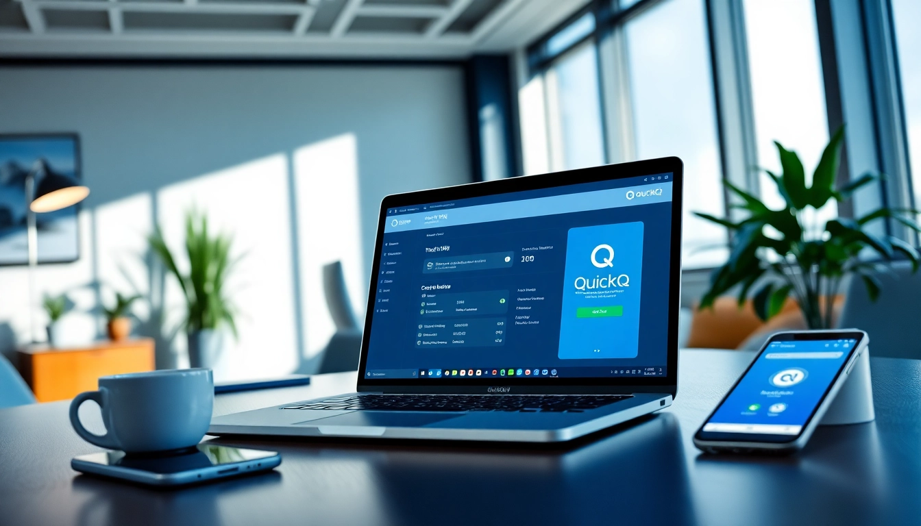探索 QuickQ官网:在现代笔记本电脑上体验安全的VPN,展示在线隐私与连接性。