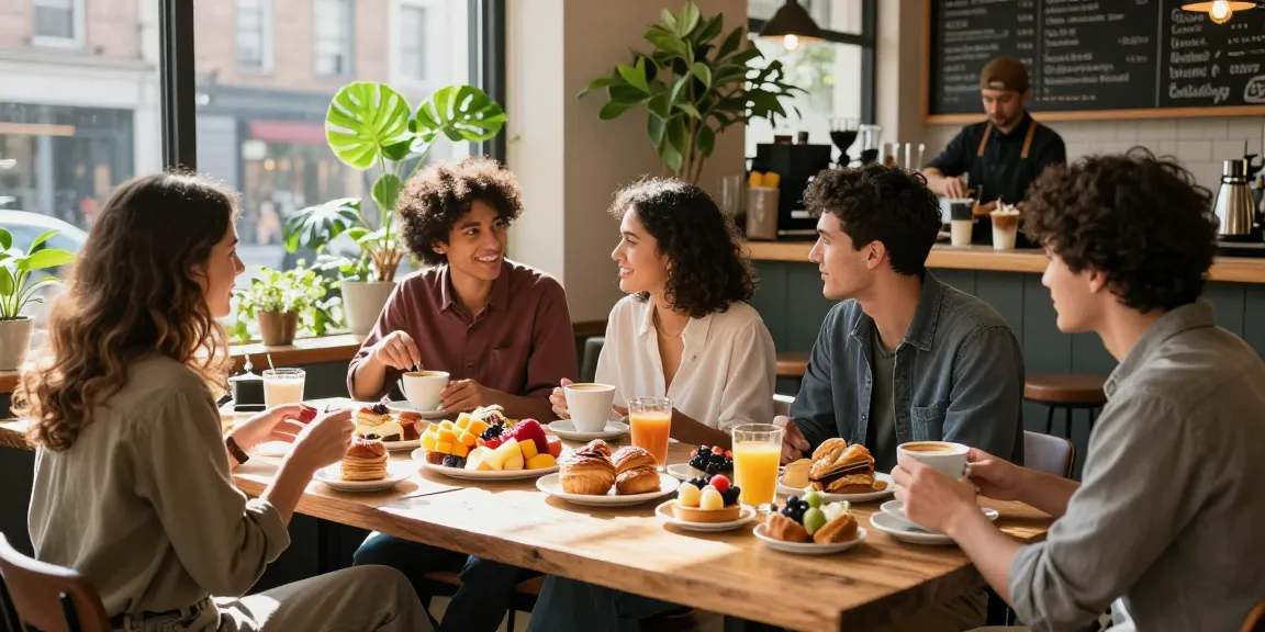 Friends enjoying brunch at a cafe featuring pastries and coffee, reflecting relaxation and social connection while exploring https://forumup.org/shop/search.php?ca_id=&addr1=&addr2=&addr3=&schKeyword=